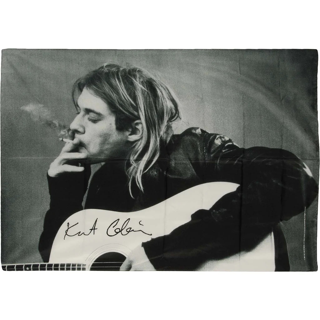 KURT COBAIN (BW GUITAR) Flag