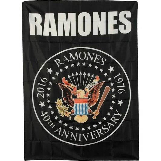 RAMONES (40TH ANNIVERSARY LOGO) Flag